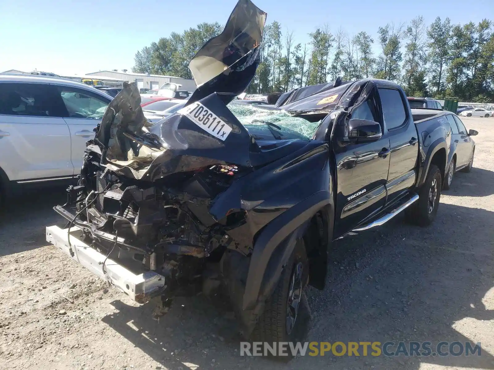 2 Photograph of a damaged car 3TMCZ5AN0LM314422 TOYOTA TACOMA 2020