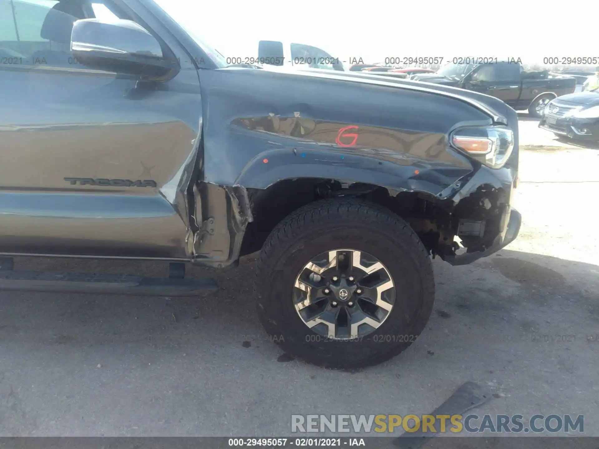 6 Photograph of a damaged car 3TMCZ5AN0LM315540 TOYOTA TACOMA 2020