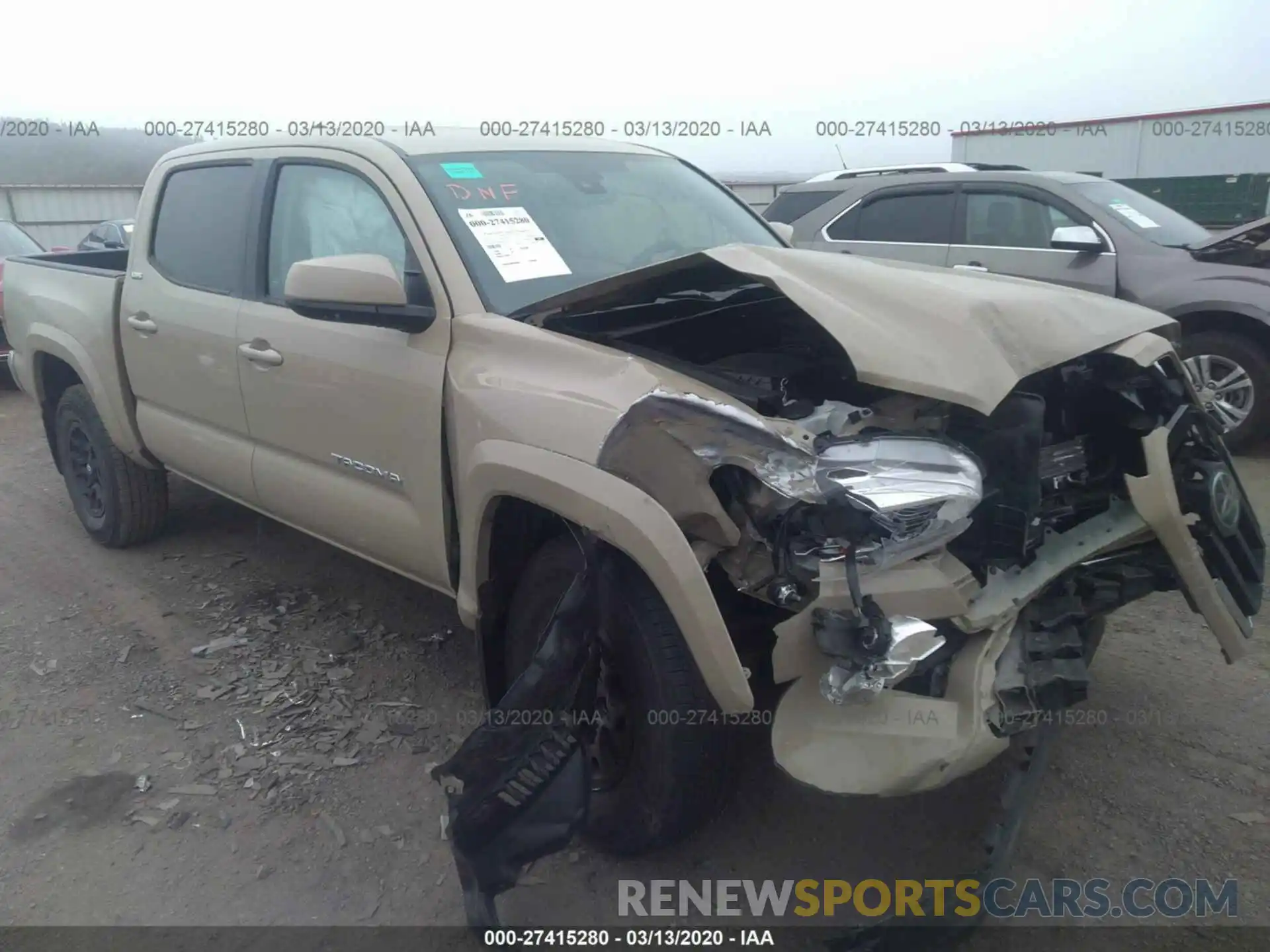 1 Photograph of a damaged car 3TMCZ5AN0LM316770 TOYOTA TACOMA 2020