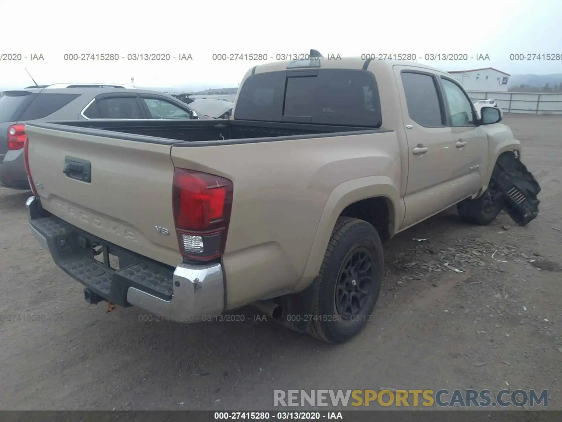 4 Photograph of a damaged car 3TMCZ5AN0LM316770 TOYOTA TACOMA 2020