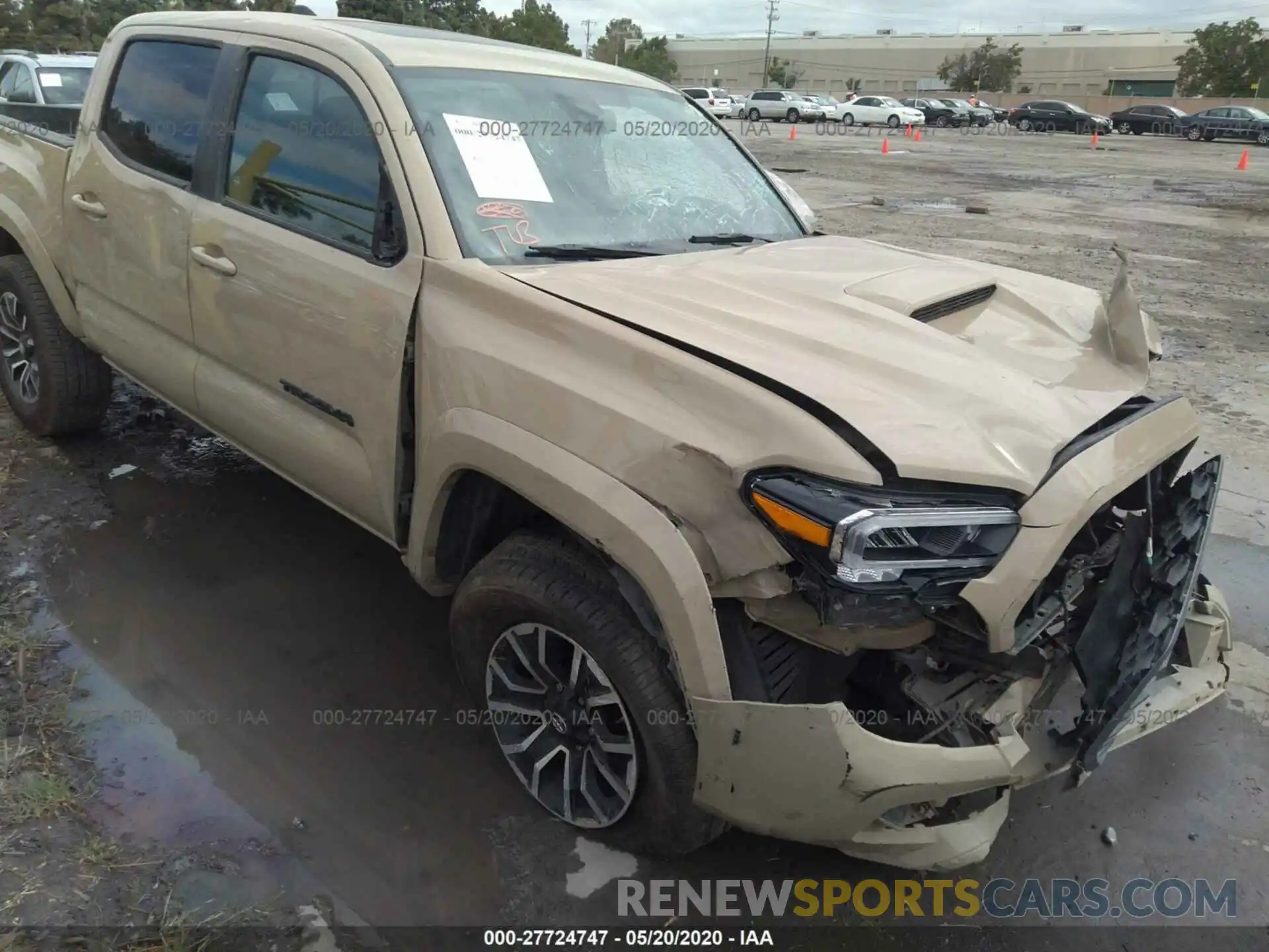 1 Photograph of a damaged car 3TMCZ5AN0LM319412 TOYOTA TACOMA 2020