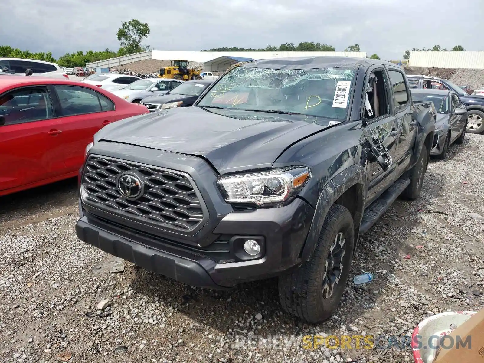 2 Photograph of a damaged car 3TMCZ5AN0LM339711 TOYOTA TACOMA 2020