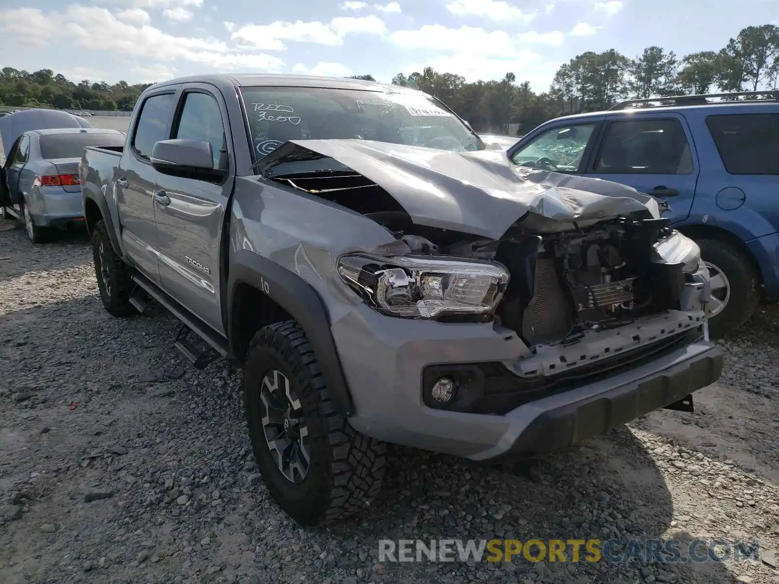 1 Photograph of a damaged car 3TMCZ5AN0LM340180 TOYOTA TACOMA 2020