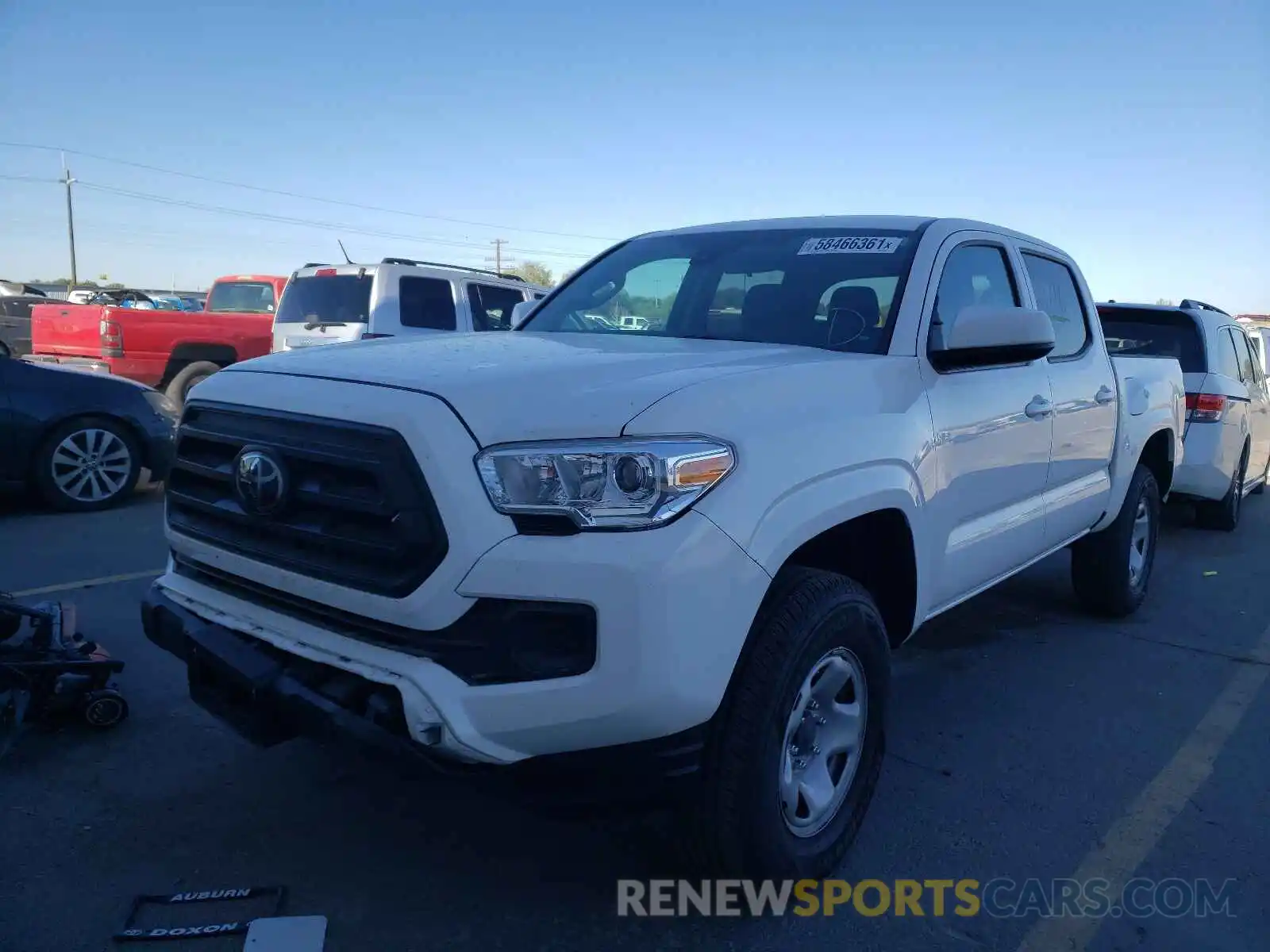 2 Photograph of a damaged car 3TMCZ5AN0LM341233 TOYOTA TACOMA 2020