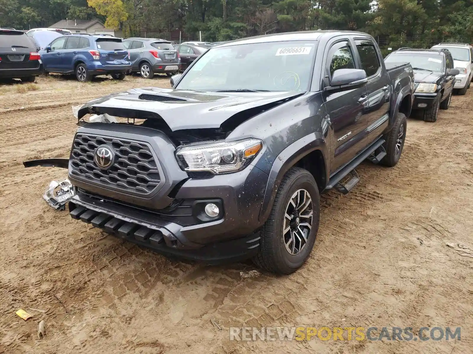 2 Photograph of a damaged car 3TMCZ5AN0LM343810 TOYOTA TACOMA 2020