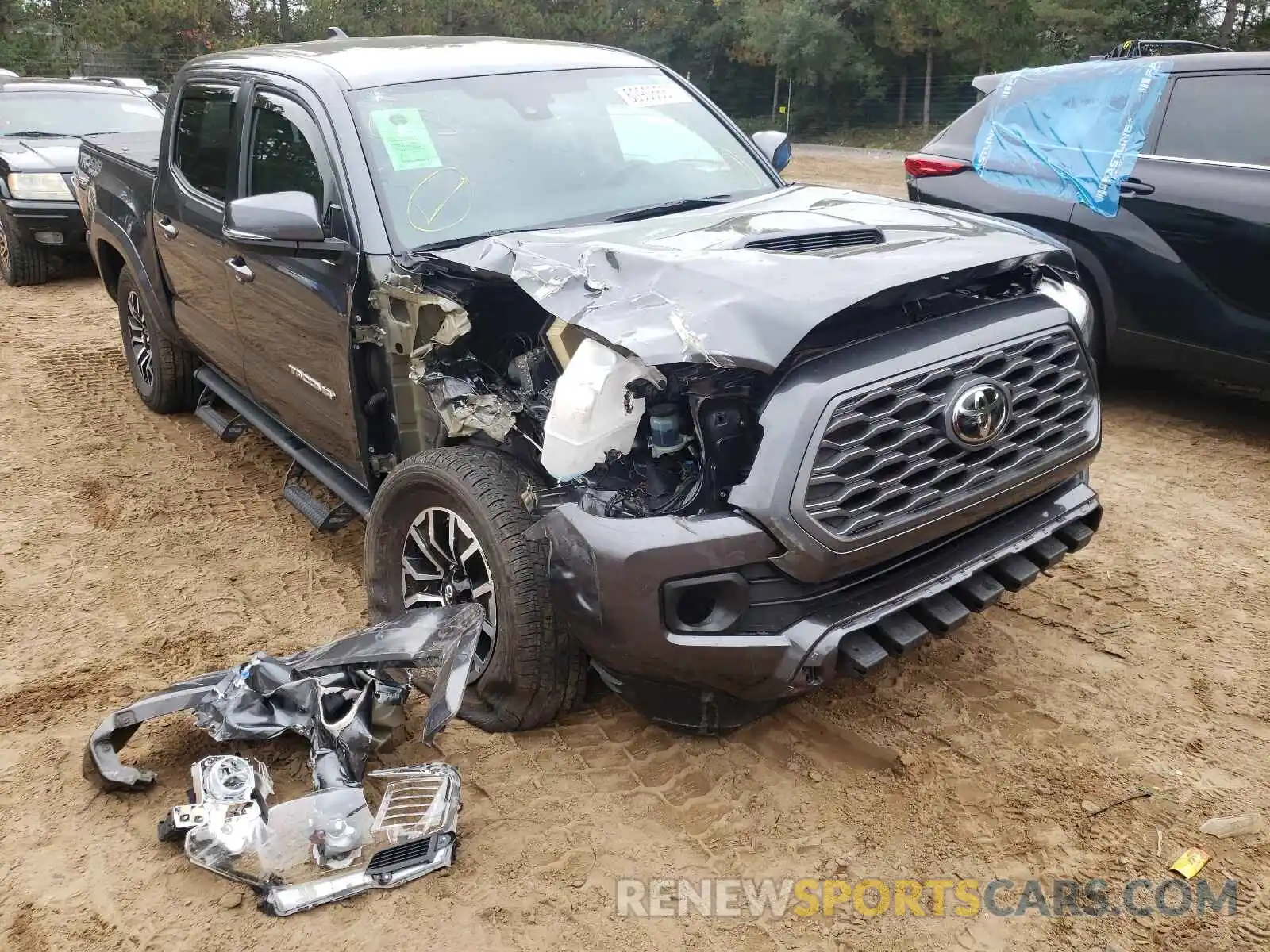 9 Photograph of a damaged car 3TMCZ5AN0LM343810 TOYOTA TACOMA 2020