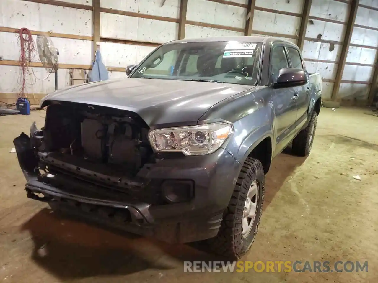 2 Photograph of a damaged car 3TMCZ5AN0LM349946 TOYOTA TACOMA 2020