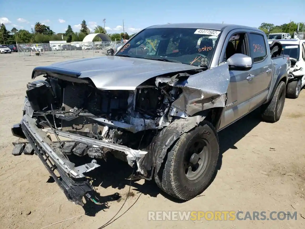 2 Photograph of a damaged car 3TMCZ5AN0LM354905 TOYOTA TACOMA 2020