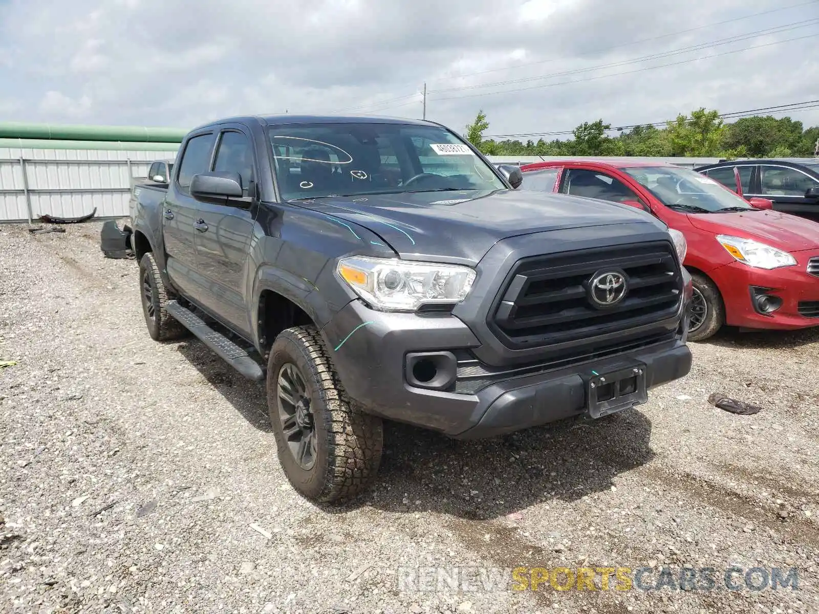 1 Photograph of a damaged car 3TMCZ5AN0LM356363 TOYOTA TACOMA 2020