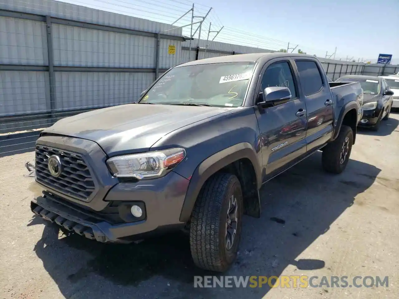 2 Photograph of a damaged car 3TMCZ5AN0LM357884 TOYOTA TACOMA 2020