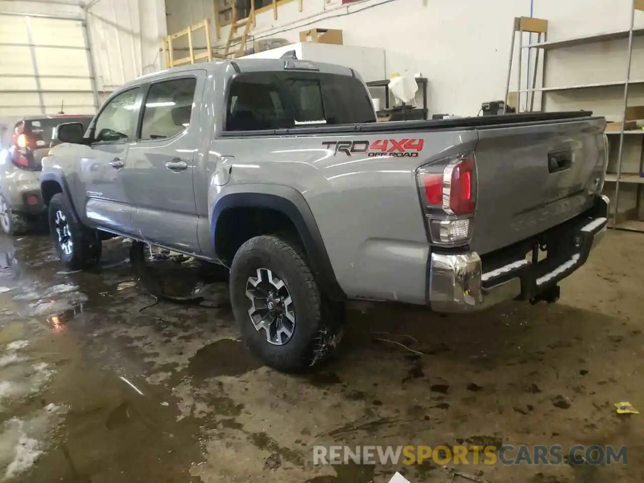 3 Photograph of a damaged car 3TMCZ5AN0LM359683 TOYOTA TACOMA 2020