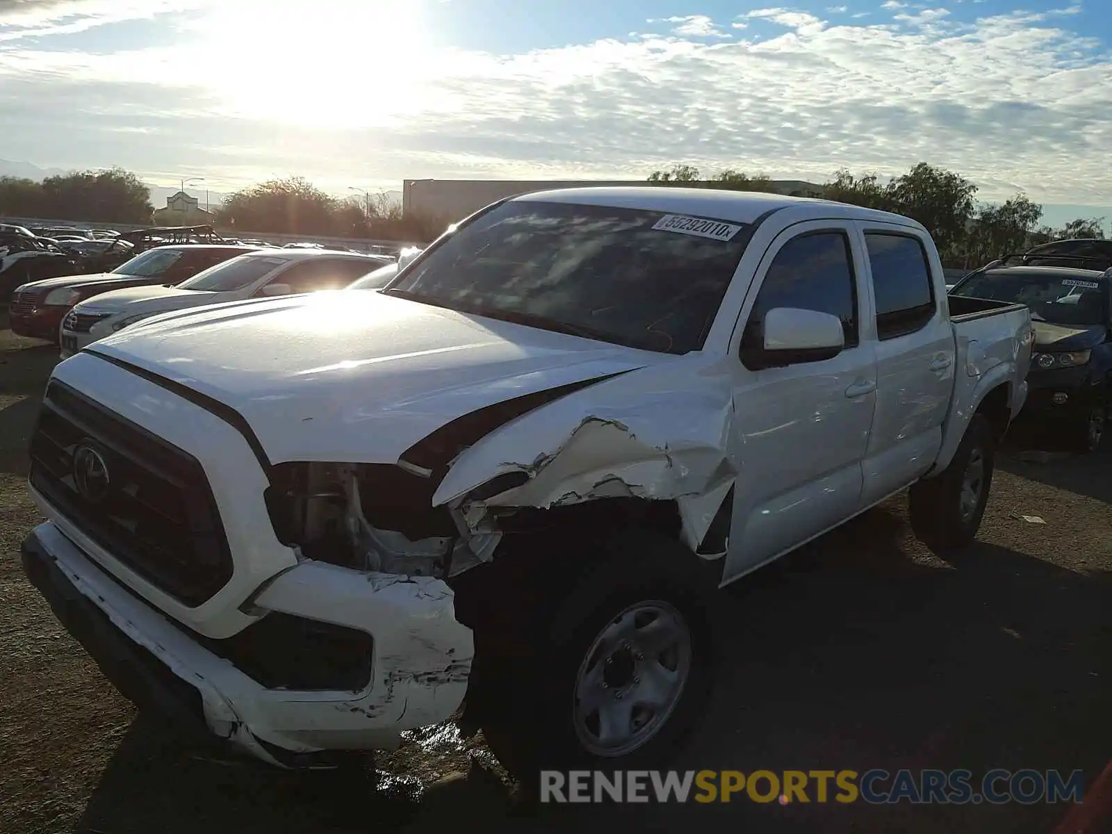 2 Photograph of a damaged car 3TMCZ5AN0LM360008 TOYOTA TACOMA 2020