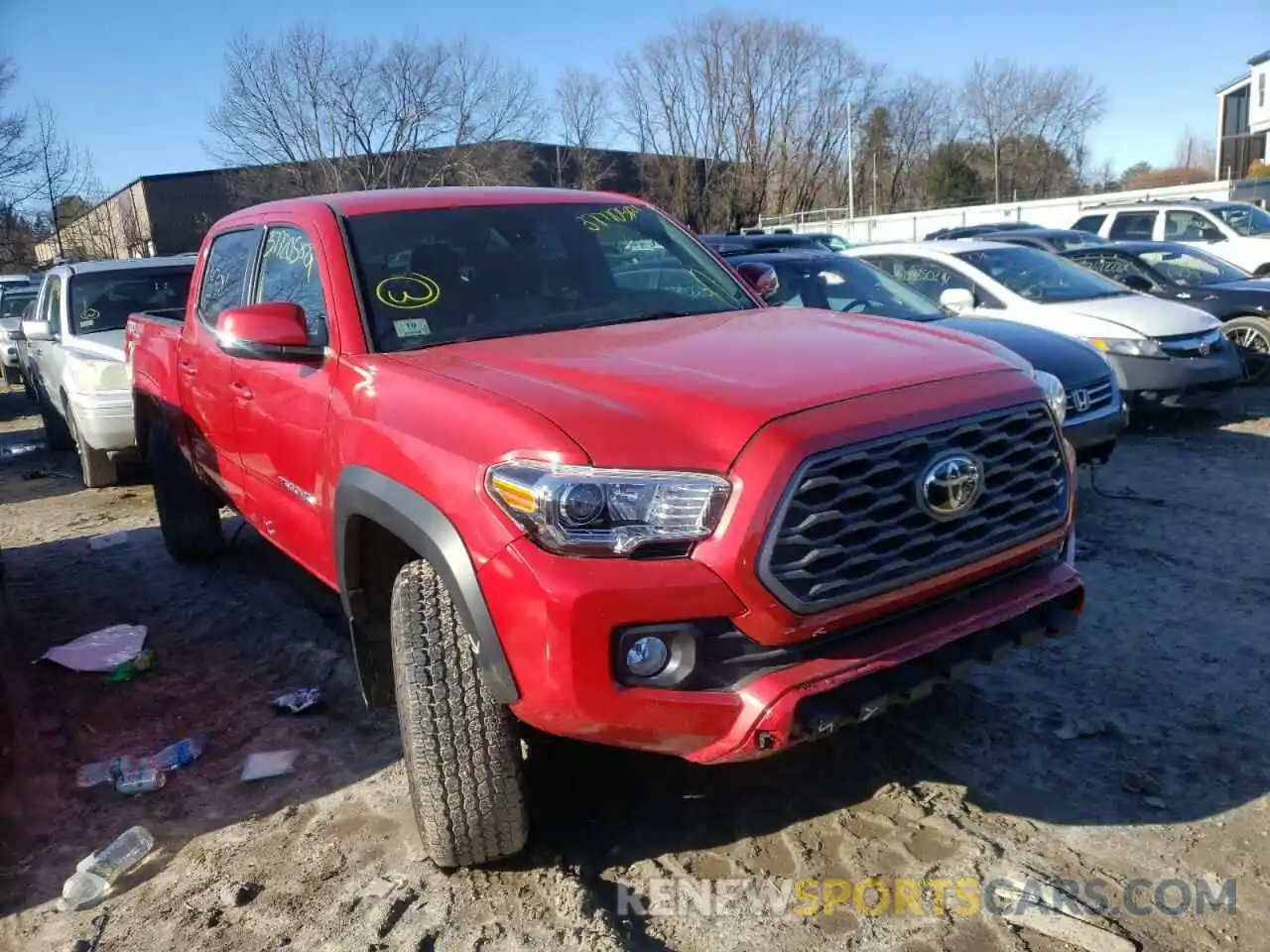 1 Photograph of a damaged car 3TMCZ5AN0LM362034 TOYOTA TACOMA 2020