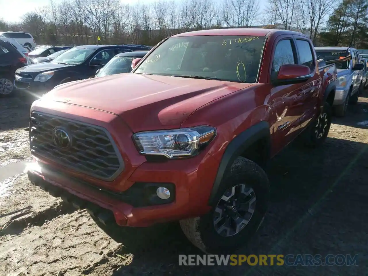 2 Photograph of a damaged car 3TMCZ5AN0LM362034 TOYOTA TACOMA 2020