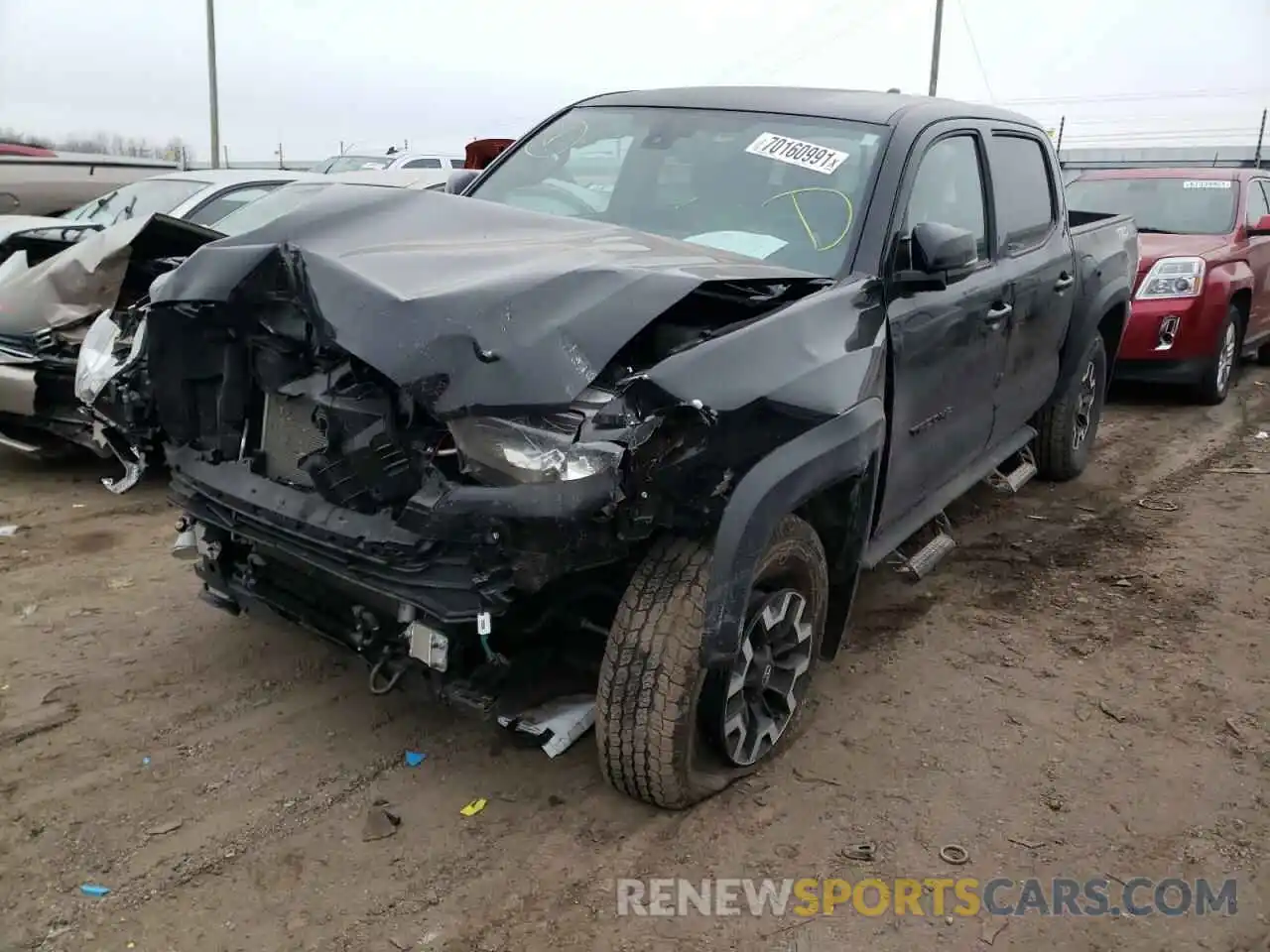 2 Photograph of a damaged car 3TMCZ5AN0LM364351 TOYOTA TACOMA 2020