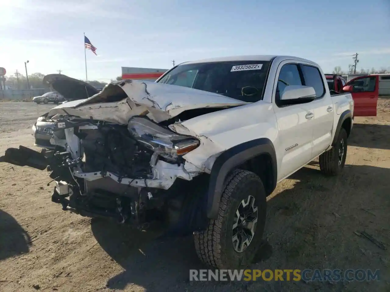 2 Photograph of a damaged car 3TMCZ5AN1LM294293 TOYOTA TACOMA 2020