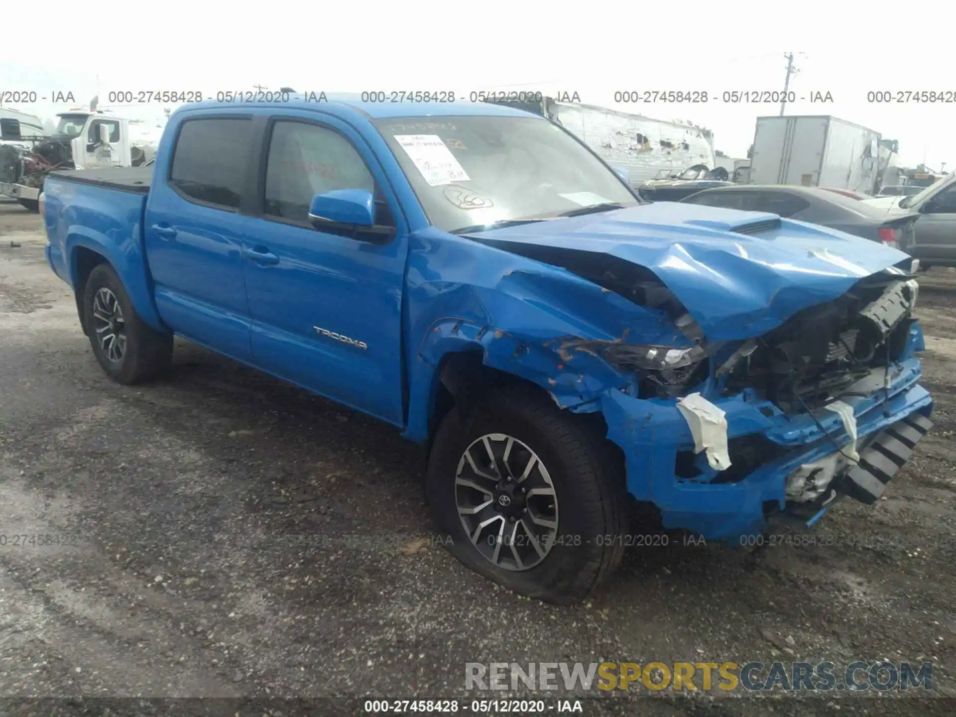 1 Photograph of a damaged car 3TMCZ5AN1LM303607 TOYOTA TACOMA 2020