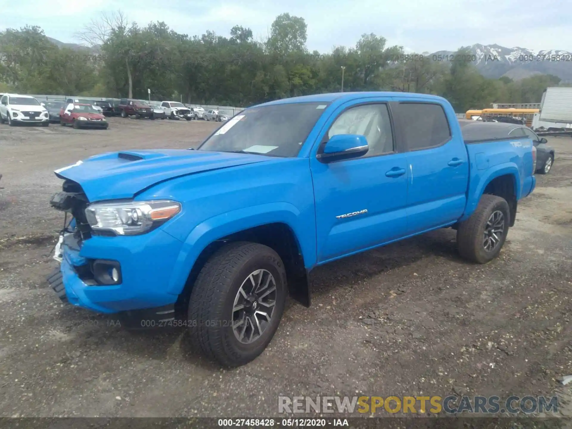 2 Photograph of a damaged car 3TMCZ5AN1LM303607 TOYOTA TACOMA 2020