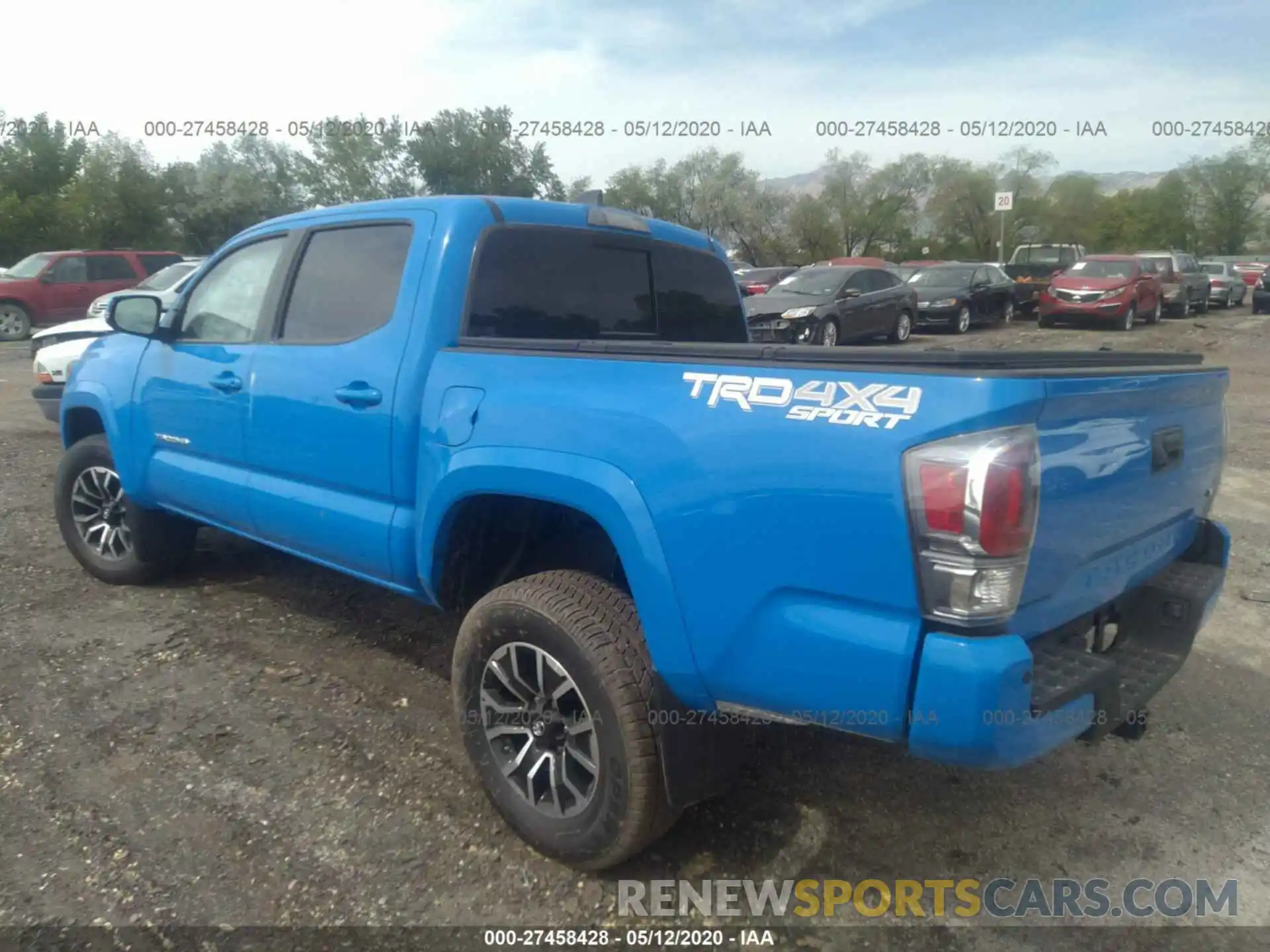 3 Photograph of a damaged car 3TMCZ5AN1LM303607 TOYOTA TACOMA 2020