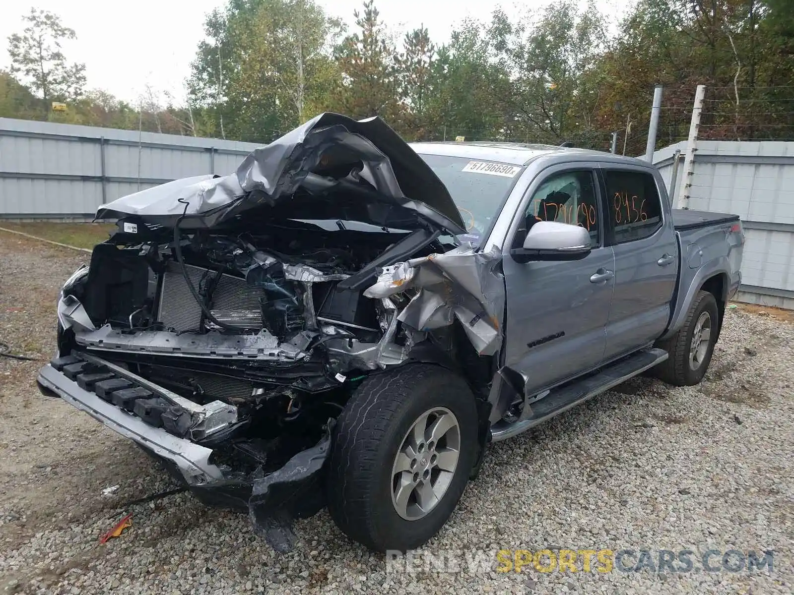 2 Photograph of a damaged car 3TMCZ5AN1LM304191 TOYOTA TACOMA 2020