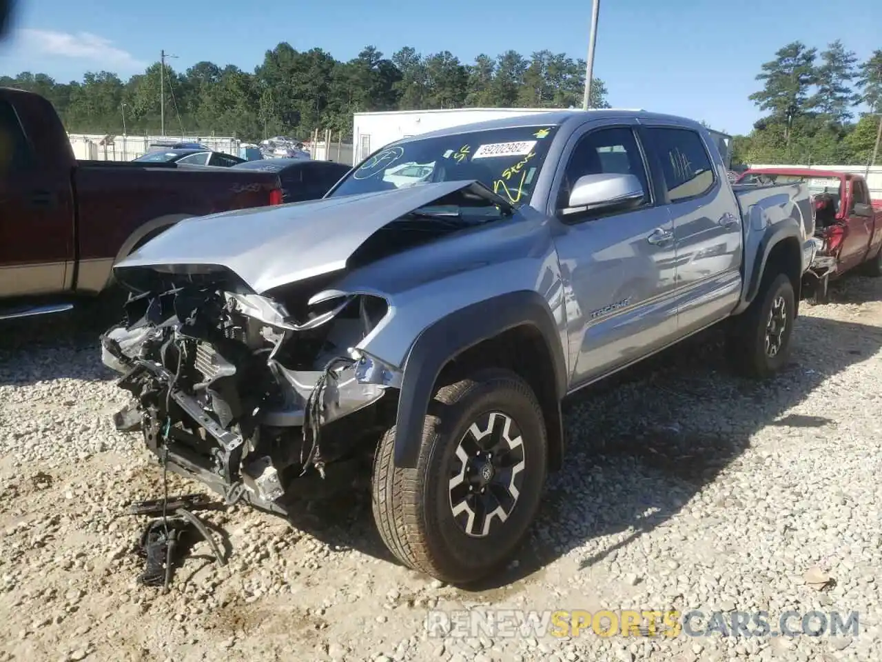 2 Photograph of a damaged car 3TMCZ5AN1LM306314 TOYOTA TACOMA 2020