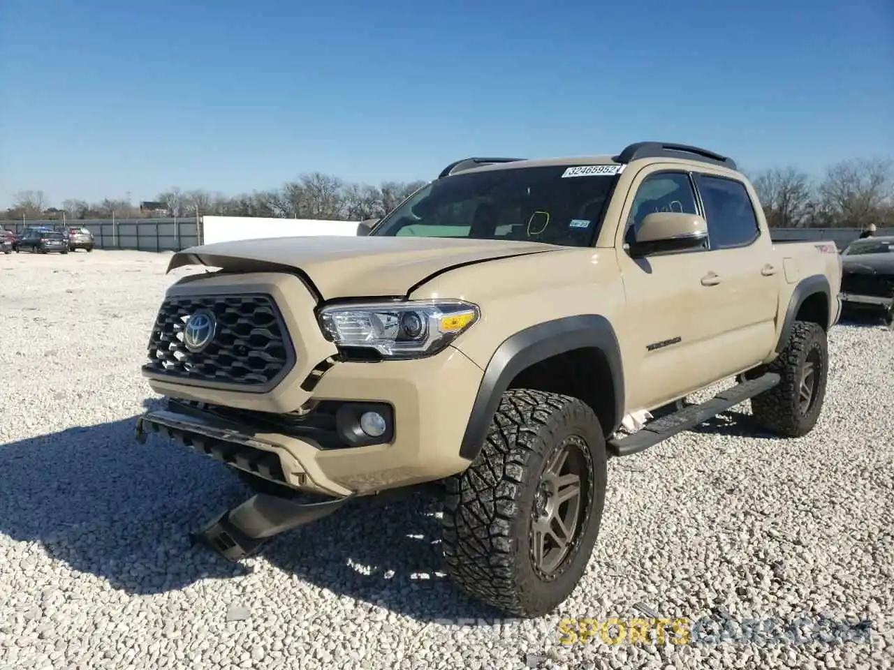 2 Photograph of a damaged car 3TMCZ5AN1LM313134 TOYOTA TACOMA 2020