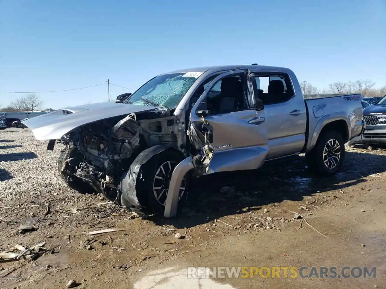 1 Photograph of a damaged car 3TMCZ5AN1LM316518 TOYOTA TACOMA 2020