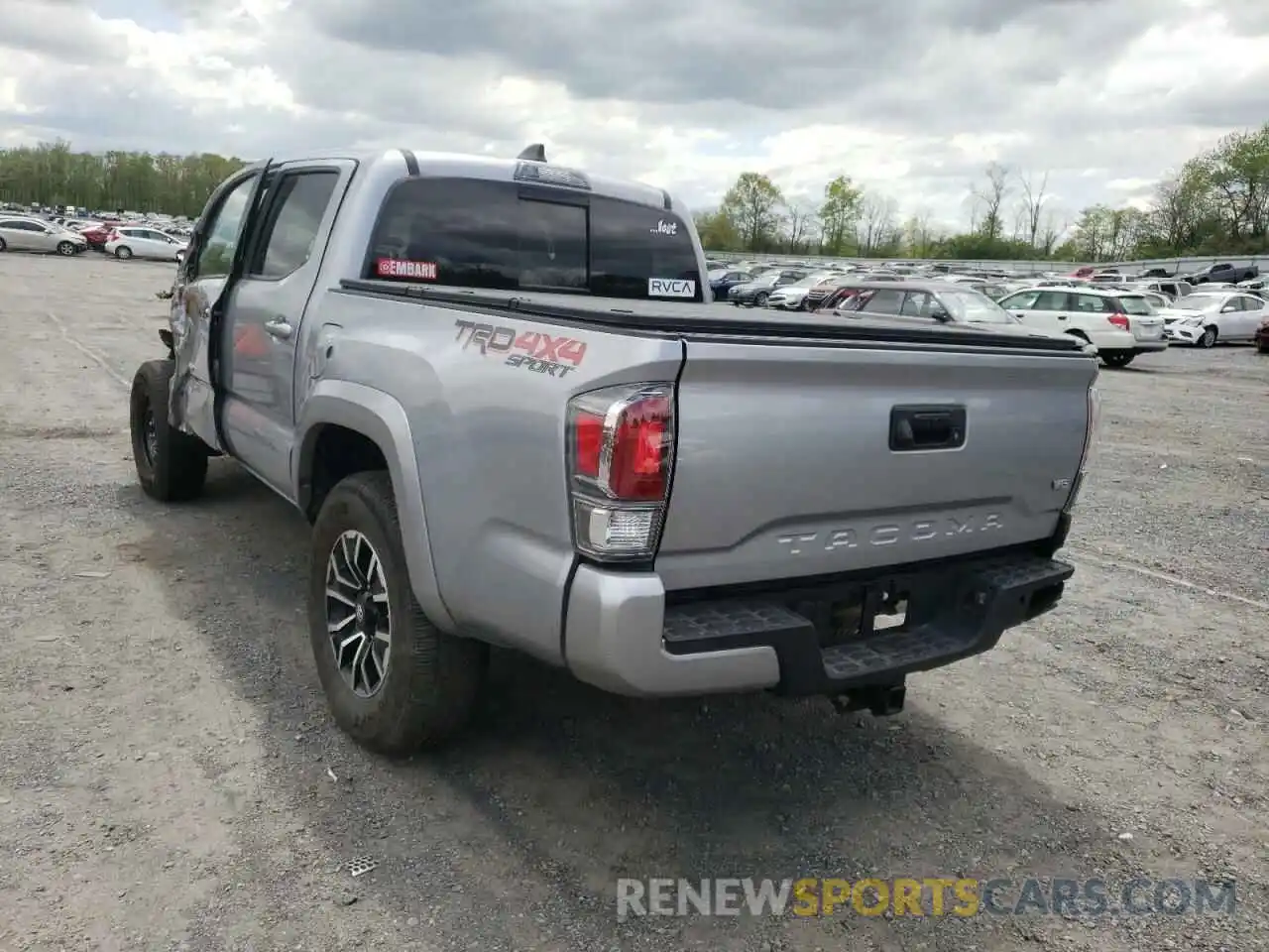 3 Photograph of a damaged car 3TMCZ5AN1LM317023 TOYOTA TACOMA 2020