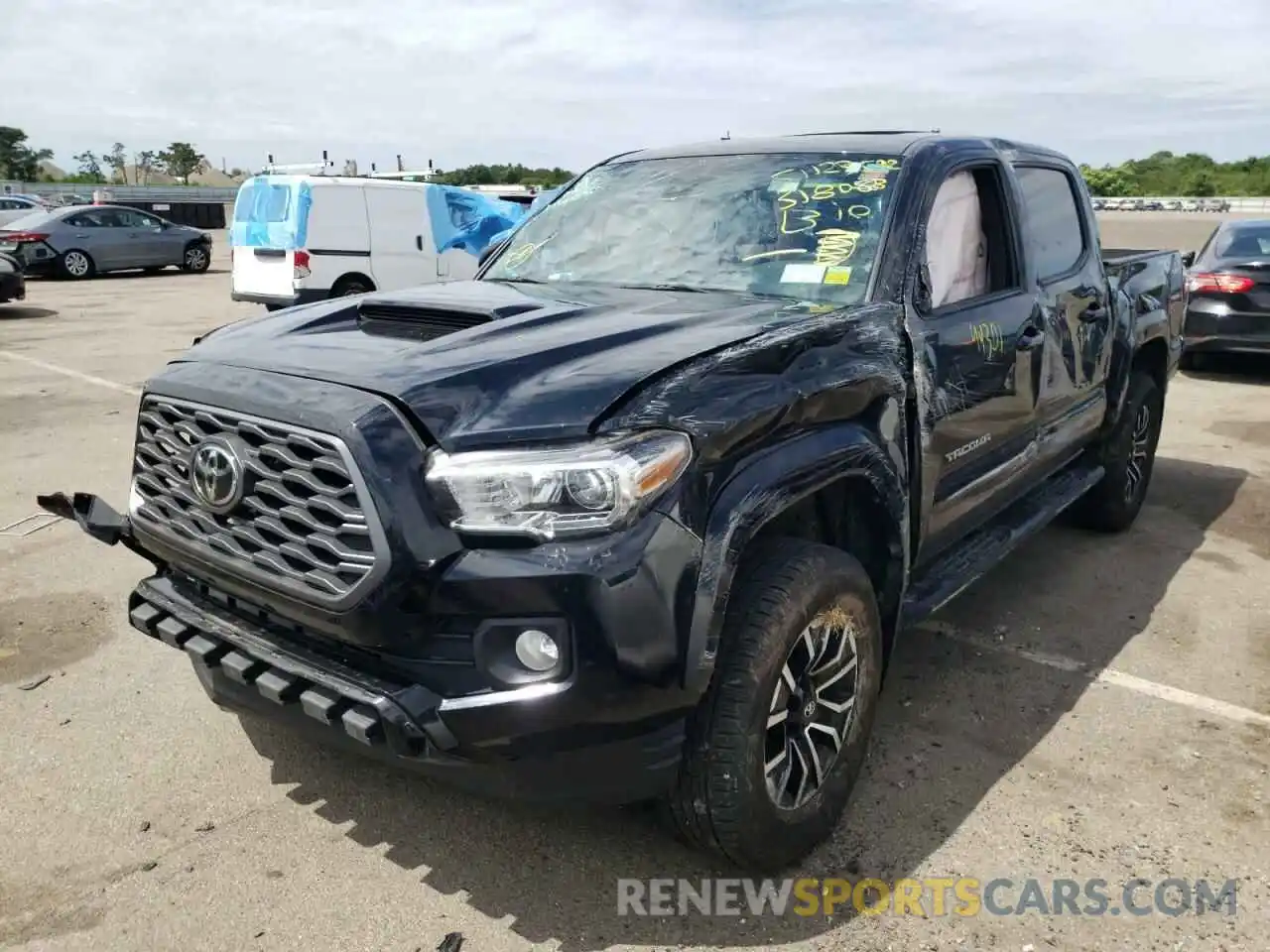 2 Photograph of a damaged car 3TMCZ5AN1LM318088 TOYOTA TACOMA 2020