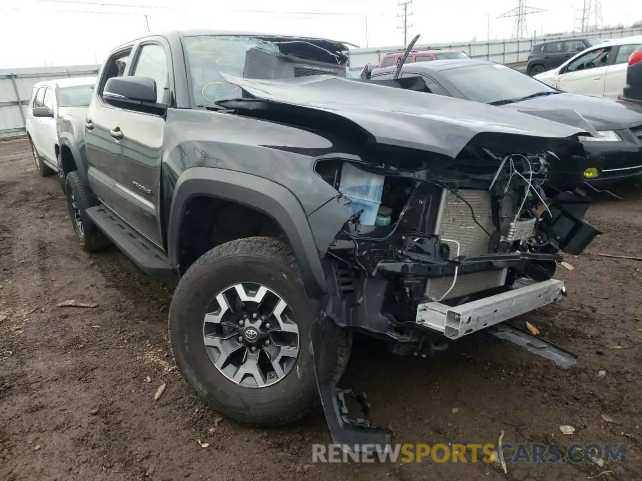 1 Photograph of a damaged car 3TMCZ5AN1LM320262 TOYOTA TACOMA 2020