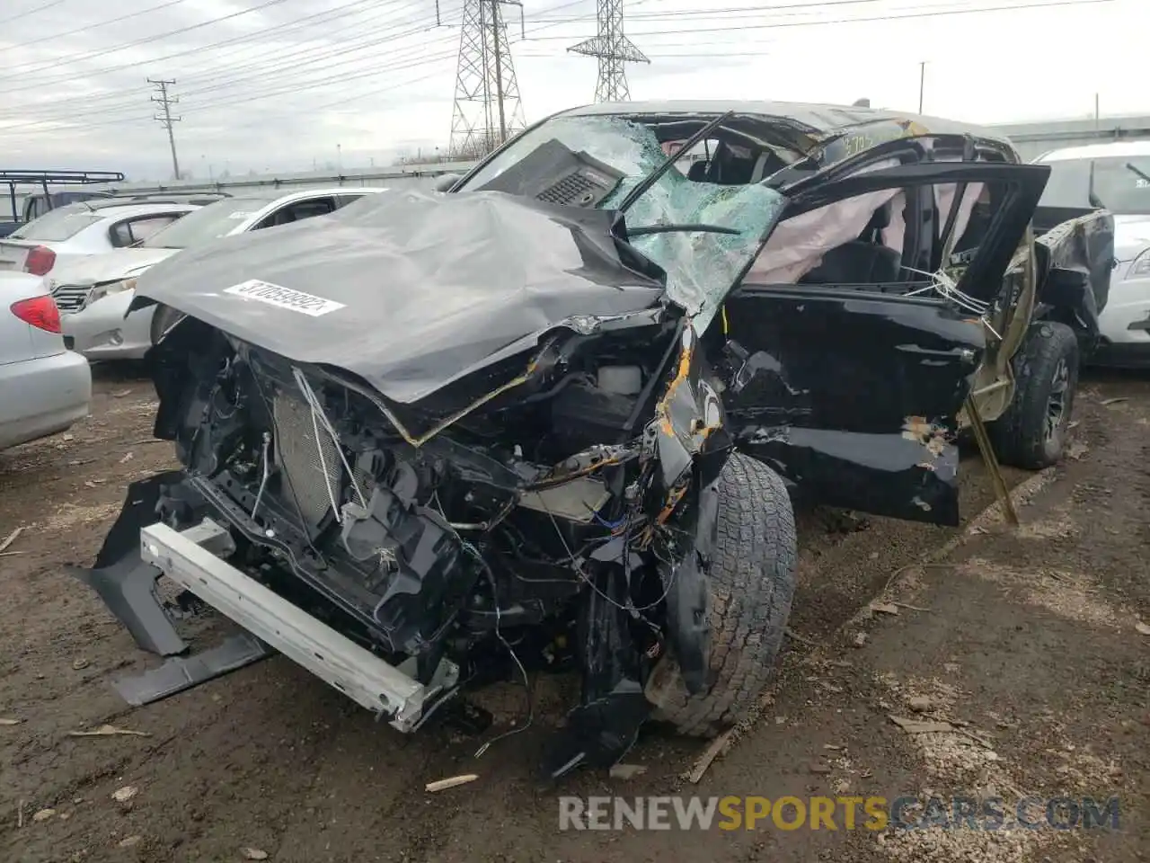 2 Photograph of a damaged car 3TMCZ5AN1LM320262 TOYOTA TACOMA 2020