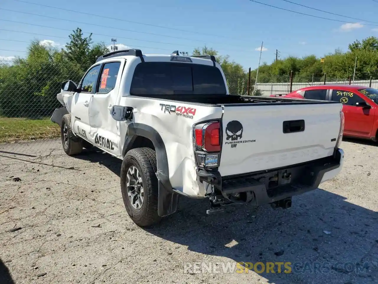 3 Photograph of a damaged car 3TMCZ5AN1LM328894 TOYOTA TACOMA 2020