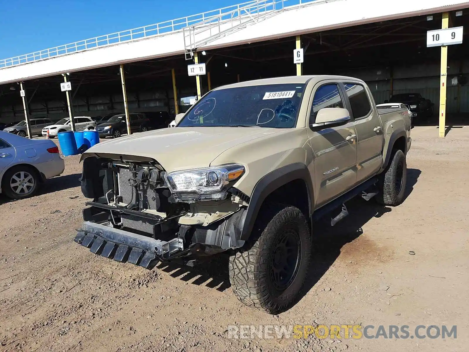 2 Photograph of a damaged car 3TMCZ5AN1LM346845 TOYOTA TACOMA 2020