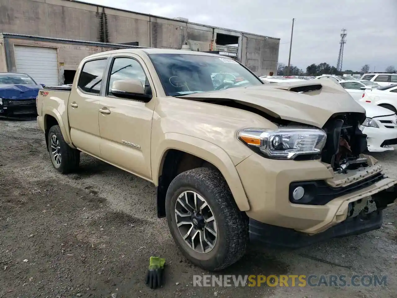 1 Photograph of a damaged car 3TMCZ5AN1LM348353 TOYOTA TACOMA 2020