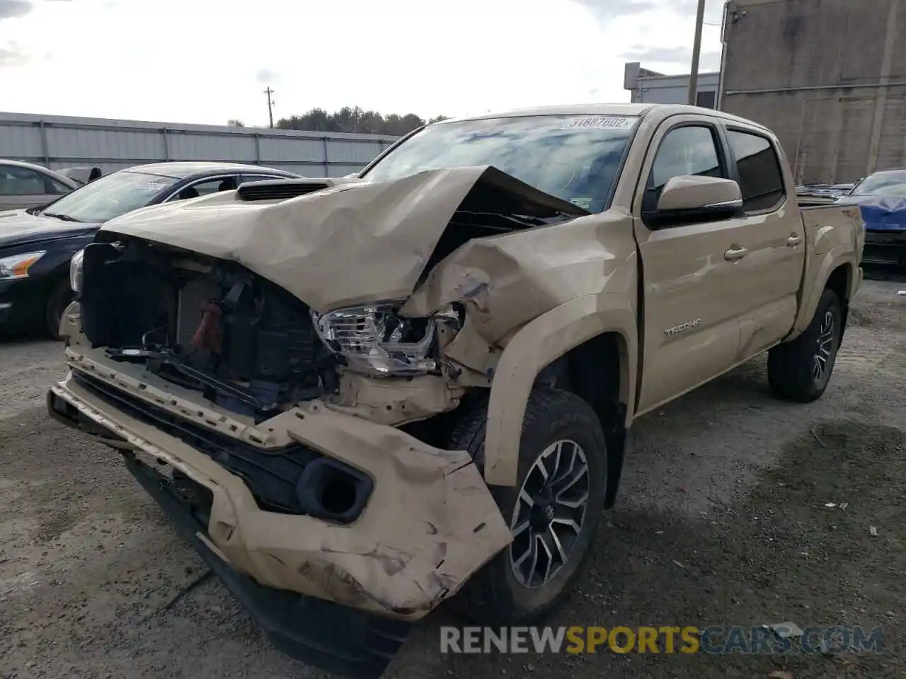 2 Photograph of a damaged car 3TMCZ5AN1LM348353 TOYOTA TACOMA 2020