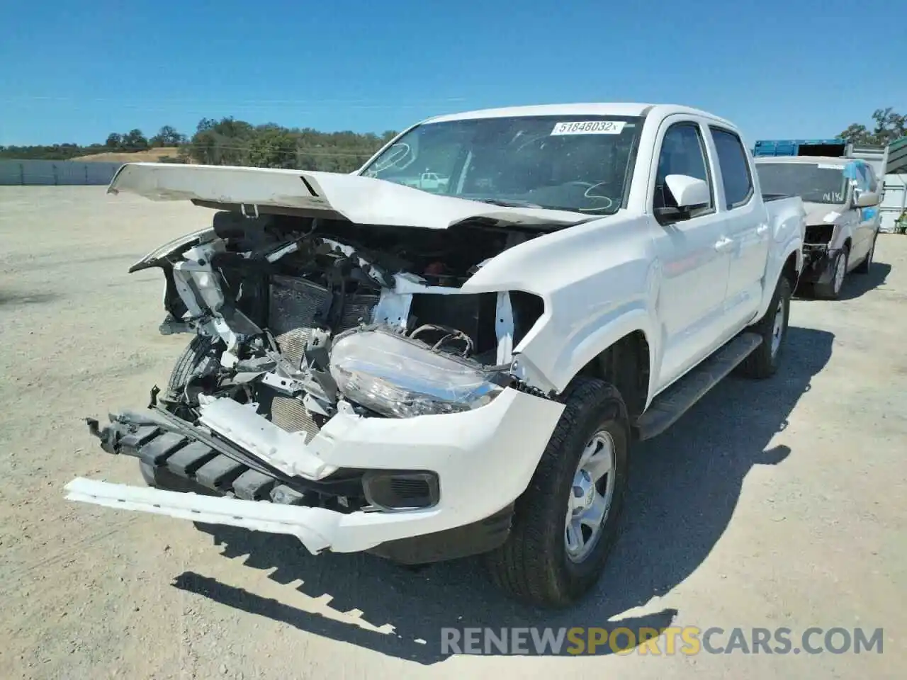 2 Photograph of a damaged car 3TMCZ5AN1LM348417 TOYOTA TACOMA 2020