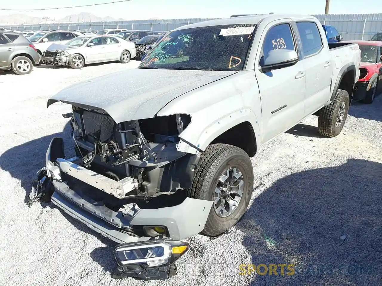 2 Photograph of a damaged car 3TMCZ5AN1LM351205 TOYOTA TACOMA 2020