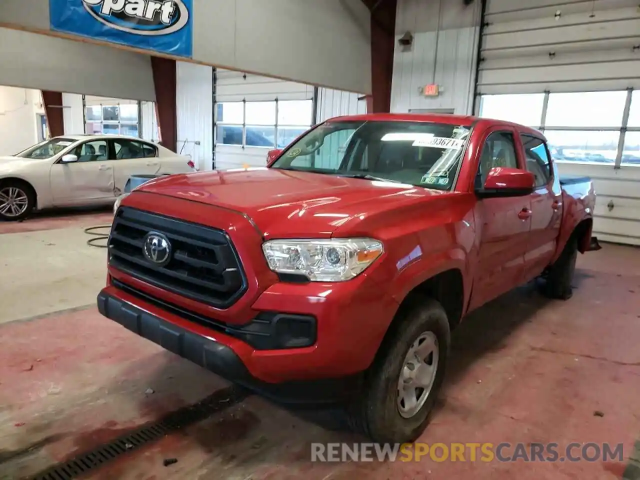 2 Photograph of a damaged car 3TMCZ5AN1LM355383 TOYOTA TACOMA 2020