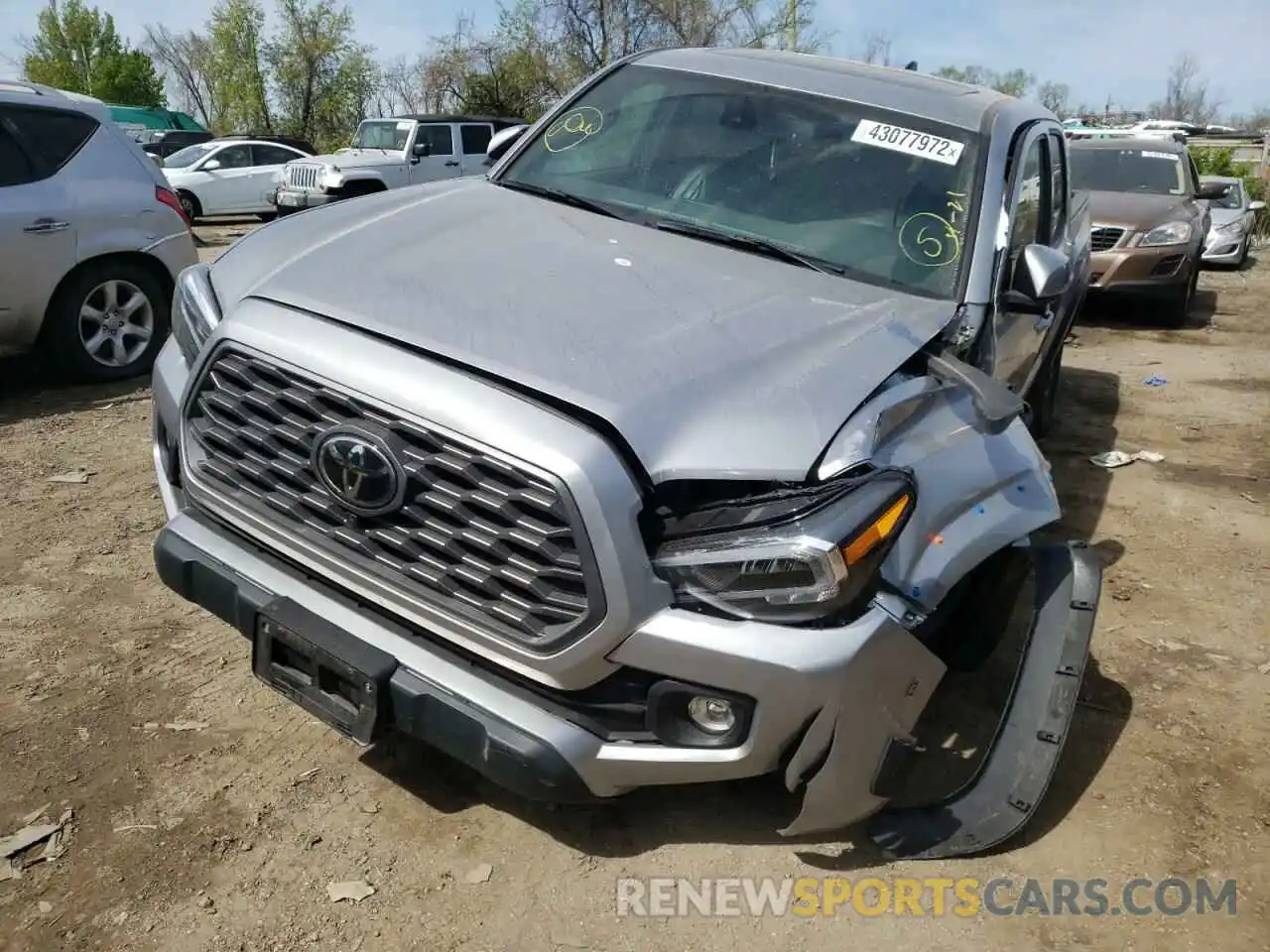 2 Photograph of a damaged car 3TMCZ5AN1LM365721 TOYOTA TACOMA 2020