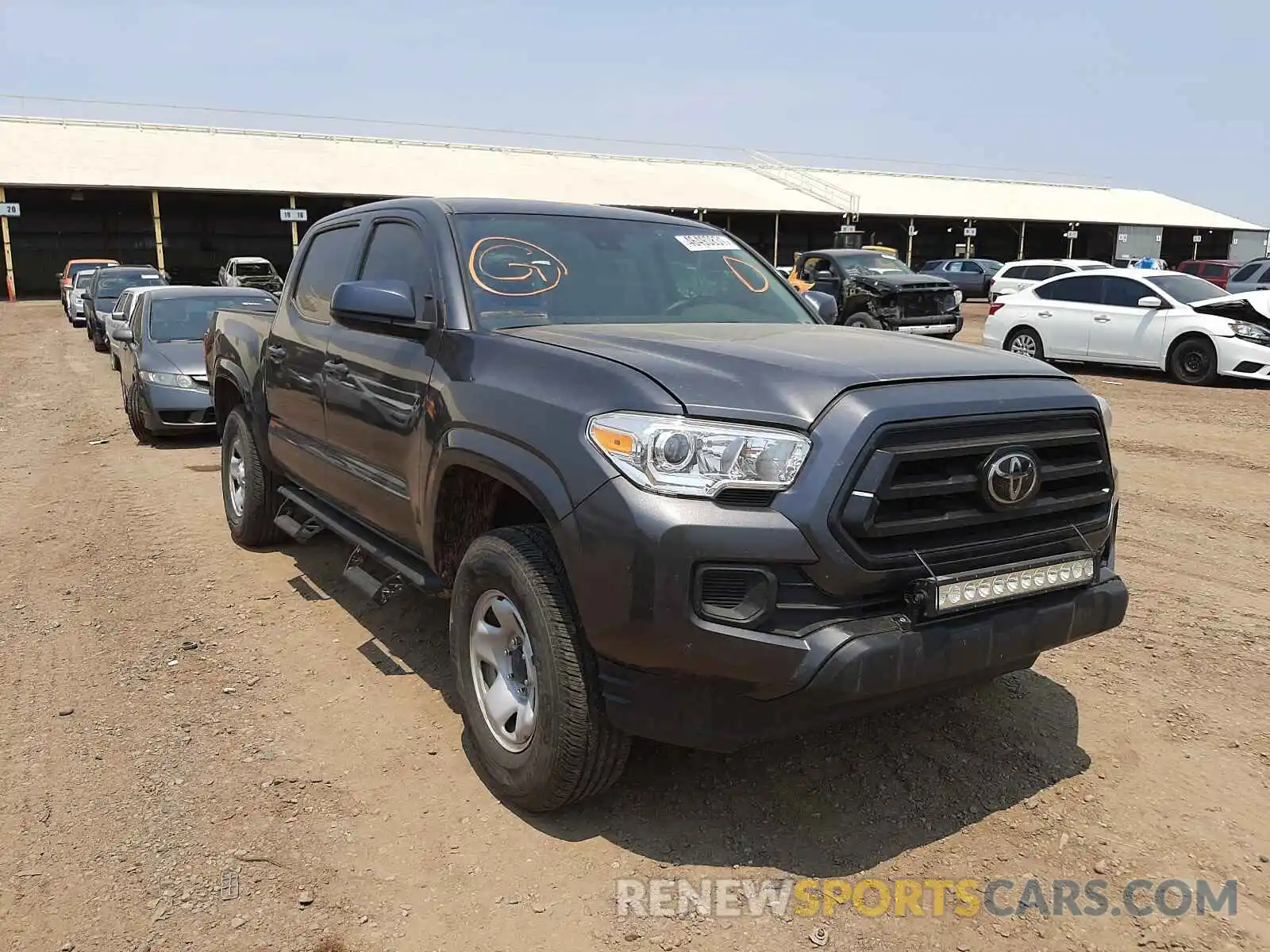 1 Photograph of a damaged car 3TMCZ5AN2LM289104 TOYOTA TACOMA 2020