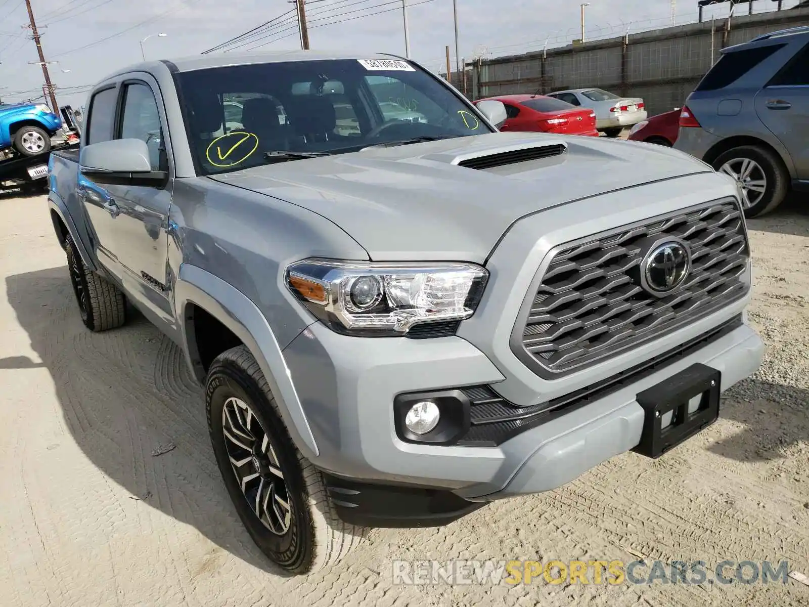 1 Photograph of a damaged car 3TMCZ5AN2LM293752 TOYOTA TACOMA 2020