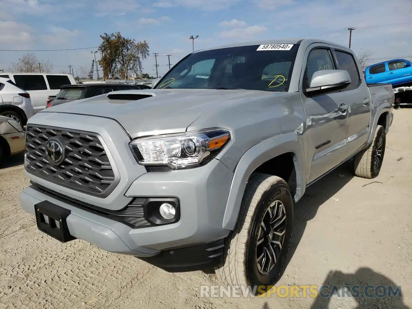 2 Photograph of a damaged car 3TMCZ5AN2LM293752 TOYOTA TACOMA 2020