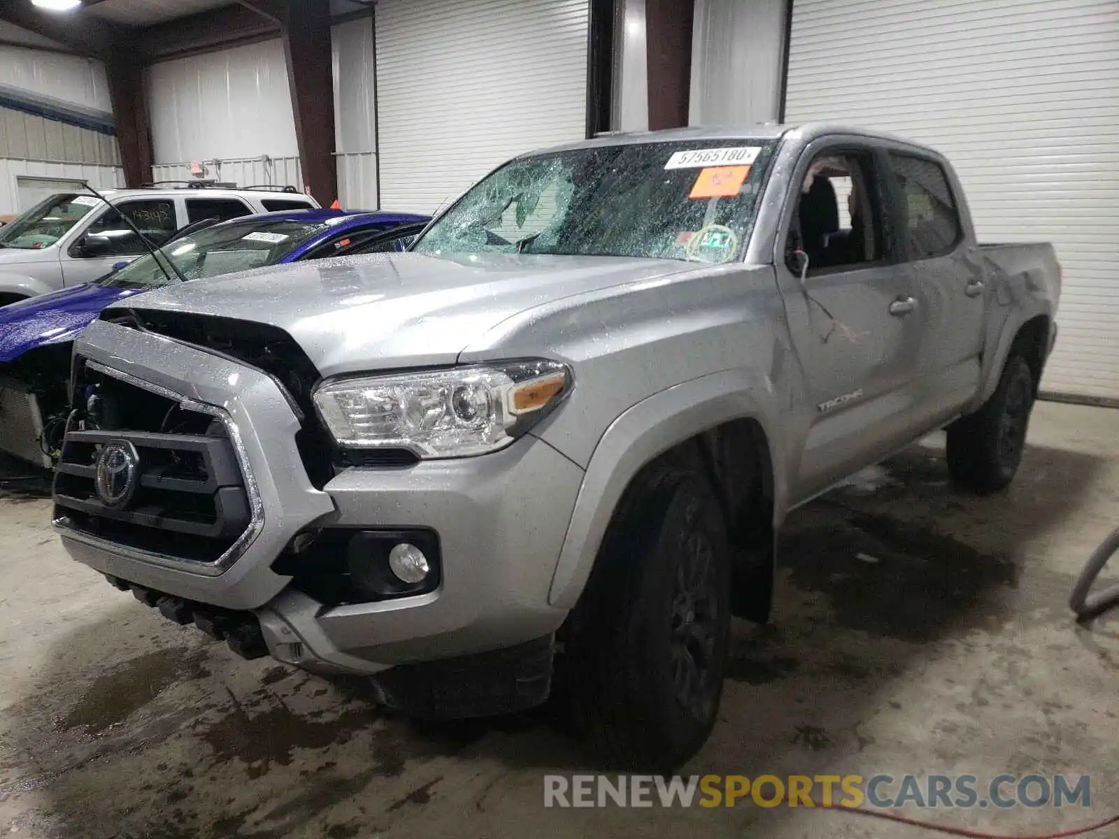 2 Photograph of a damaged car 3TMCZ5AN2LM296358 TOYOTA TACOMA 2020