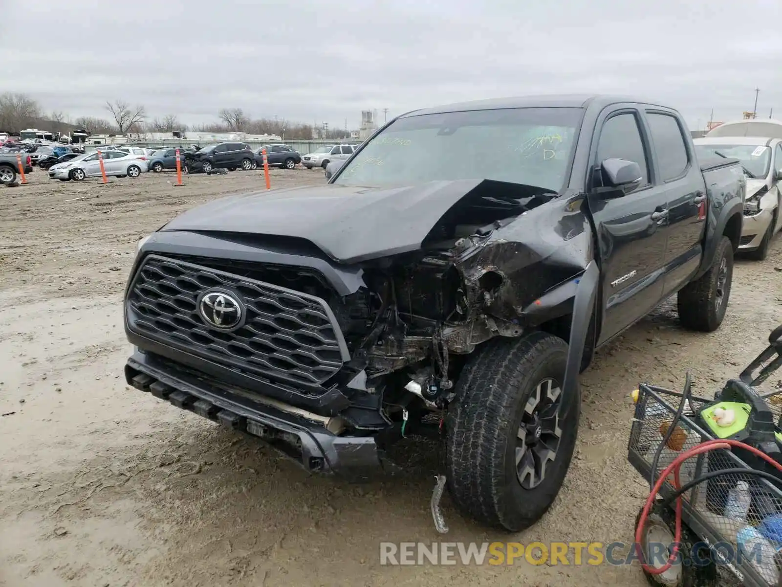 2 Photograph of a damaged car 3TMCZ5AN2LM297056 TOYOTA TACOMA 2020