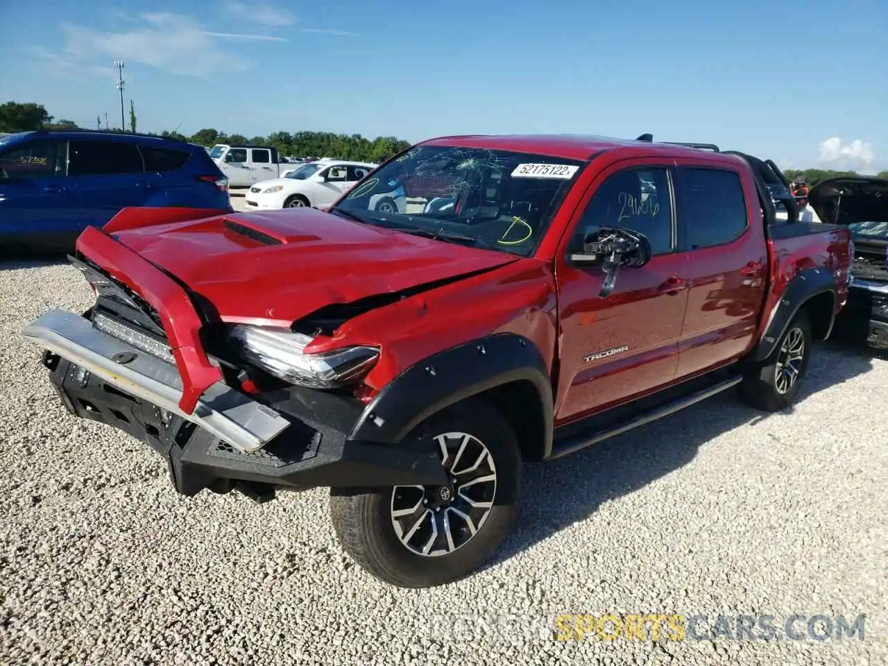 2 Photograph of a damaged car 3TMCZ5AN2LM303079 TOYOTA TACOMA 2020