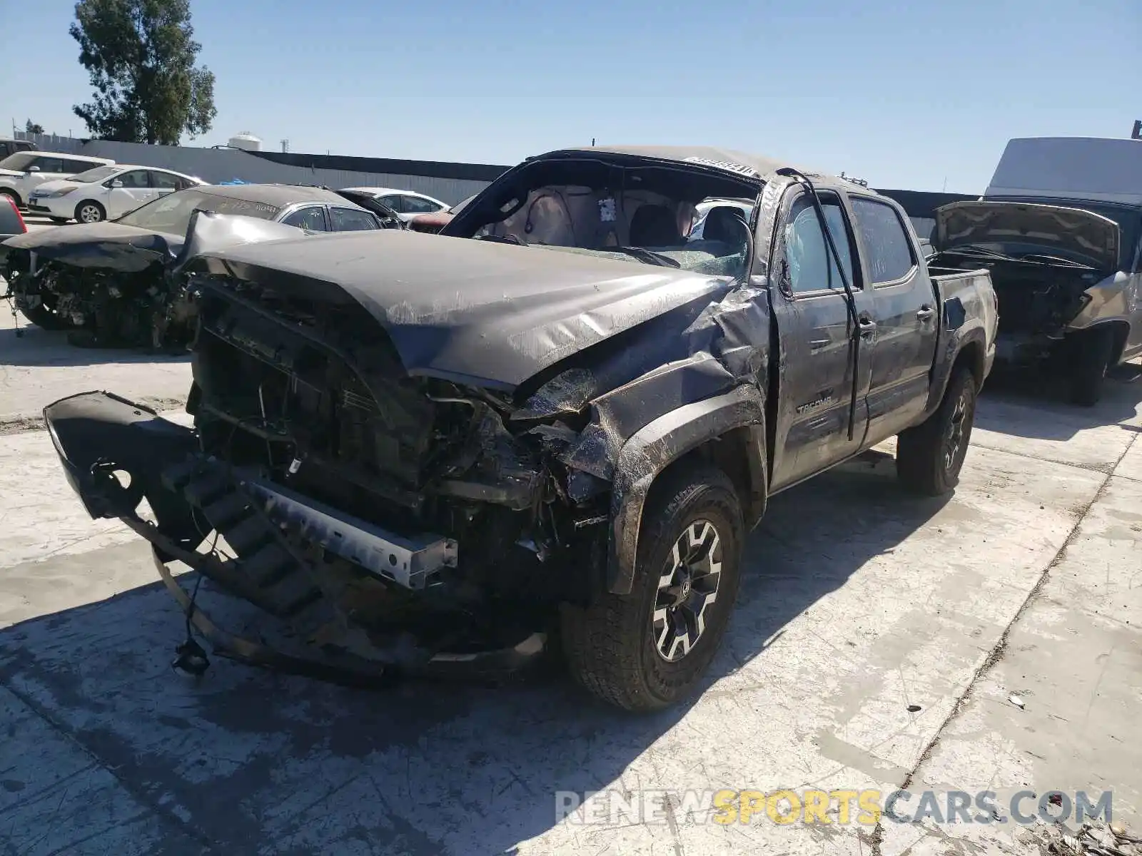 2 Photograph of a damaged car 3TMCZ5AN2LM321372 TOYOTA TACOMA 2020