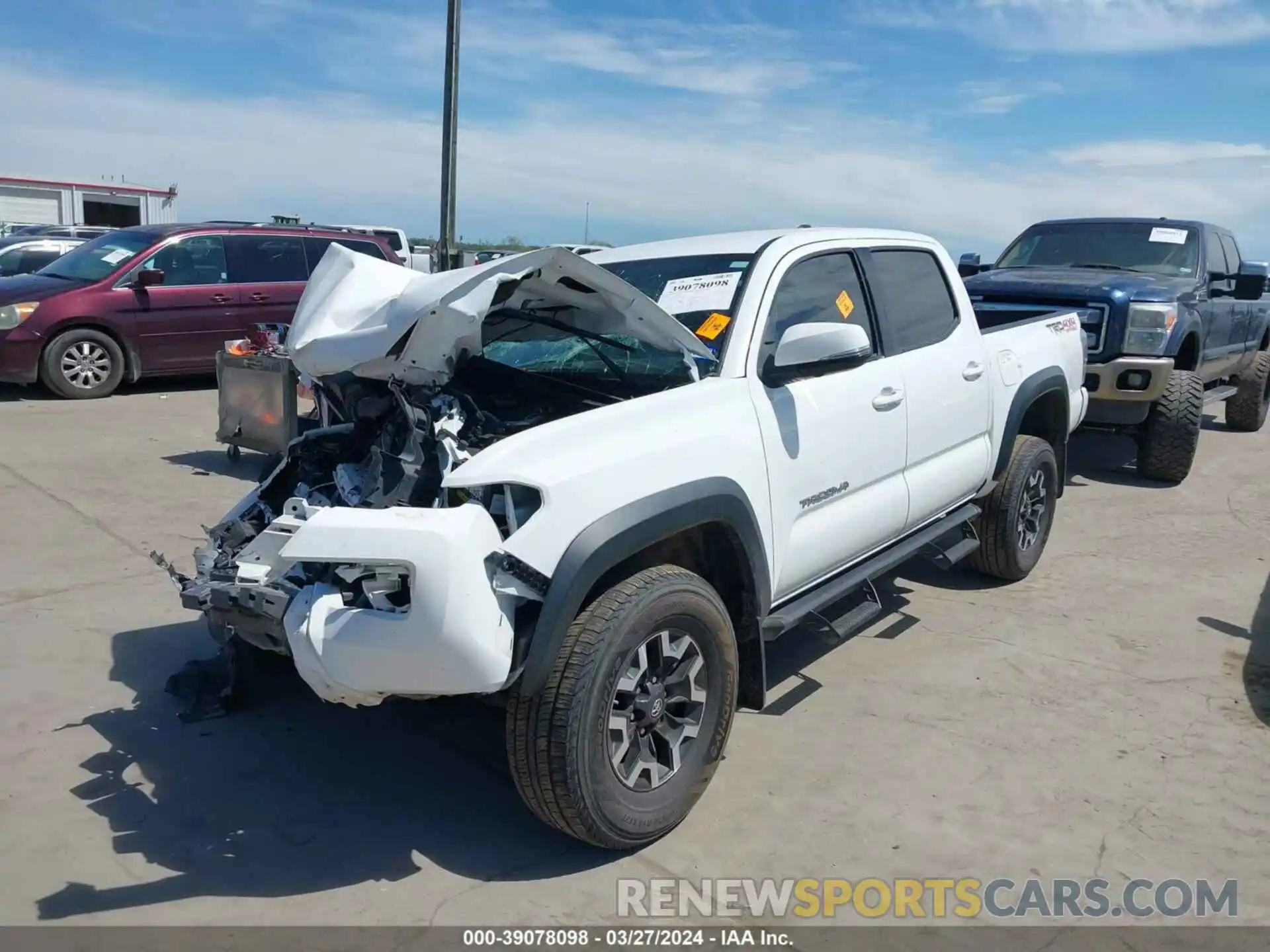 2 Photograph of a damaged car 3TMCZ5AN2LM327253 TOYOTA TACOMA 2020