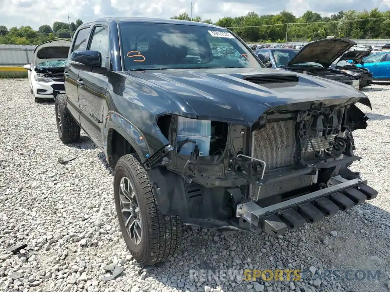 1 Photograph of a damaged car 3TMCZ5AN2LM339144 TOYOTA TACOMA 2020