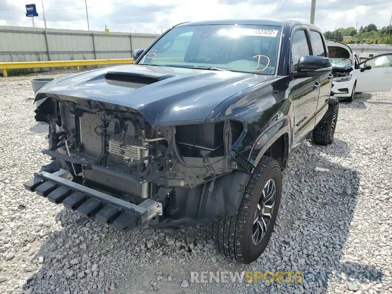 2 Photograph of a damaged car 3TMCZ5AN2LM339144 TOYOTA TACOMA 2020