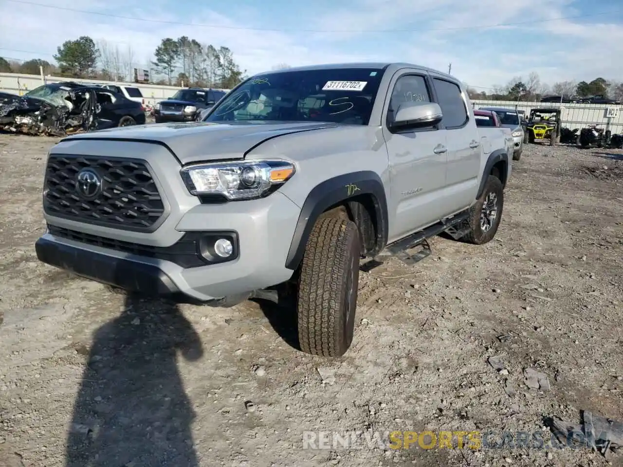 2 Photograph of a damaged car 3TMCZ5AN2LM341265 TOYOTA TACOMA 2020